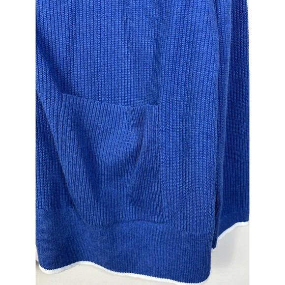 Lands' End Women's Fine Gauge Cotton Cardigan & Tank Sweater Set Medium - Picture 5 of 14